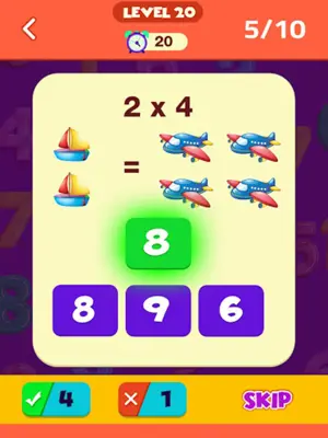 Math Duel Two Player Math Game android App screenshot 1